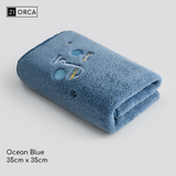 Ziorca BlueMoon Coral Fleece Antibacterial Hand Towel 35 x 35cm 30g absorbent super soft adult bath towel microfiber infant baby friendly