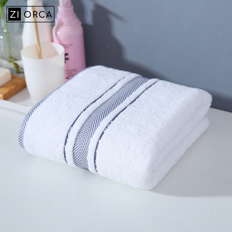 Ziorca Superior Herringbone Bath Towel 100% cotton long staple