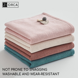 Ziorca LIFE+ Gauze Terry 2 Side 3D Embroidered Handkerchief Towel 25 x 25cm 100% Long Staple Cotton Absorbent Super Soft Infant Baby Friendly