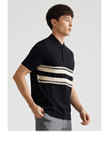 Zi Orca Stripe Contrast Polo Shirt