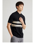 Zi Orca Stripe Contrast Polo Shirt