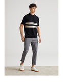 Zi Orca Stripe Contrast Polo Shirt