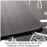 Ziorca PU Leather Kitchen Floor Mats Waterproof Anti Grease Oil Proof Wear Resistant Non Slip Cartoon Japanese Style Household  Long Strip