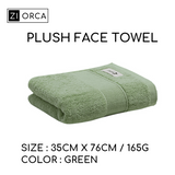 Ziorca LIFE+ Vibrant Plush Face Towel 35 x 75cm 165g 100% Cotton Long Staple Cotton Absorbent Super Soft Adult Face Towel Infant Baby Friendly