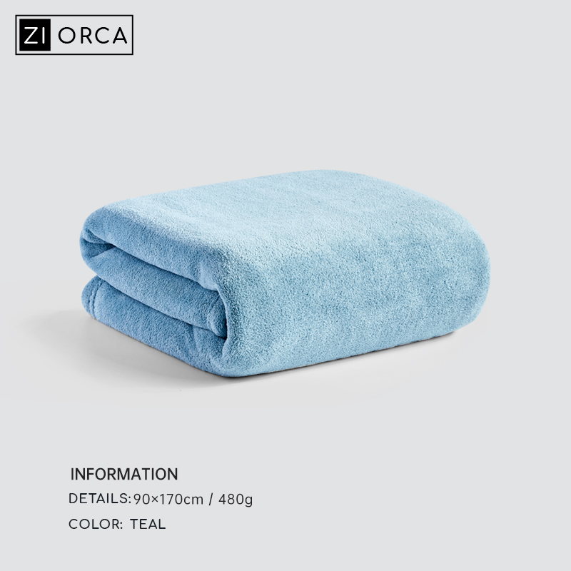 Ziorca Bluemoon Coral Fleece Antibacterial Bath Towel 90cm x 170cm 350 – ZI  ORCA