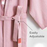 Ziorca Life+ Waffle Bath Robe 100% Long Staple Cotton For Women Men Couple Five Star Hotel Thick Pajamas Absorbent Quick Drying