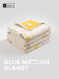 Ziorca BlueMoon Series Pure Cotton Blanket Queen Size 150x200cm 1040g Super Soft Kumot King Size 200x240cm 1600g Thick Breathable Baby Infant Child Beddings