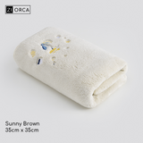 Ziorca BlueMoon Coral Fleece Antibacterial Hand Towel 35 x 35cm 30g absorbent super soft adult bath towel microfiber infant baby friendly