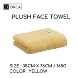 Ziorca LIFE+ Vibrant Plush Face Towel 35 x 75cm 165g 100% Cotton Long Staple Cotton Absorbent Super Soft Adult Face Towel Infant Baby Friendly