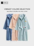 Ziorca Bluemoon Velvet Bath Robe For Women Men Couple Five Star Hotel Thick Pajamas Absorbent Quick Drying