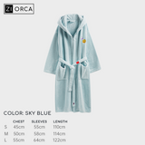 Ziorca Bluemoon Velvet Bath Robe For Women Men Couple Five Star Hotel Thick Pajamas Absorbent Quick Drying