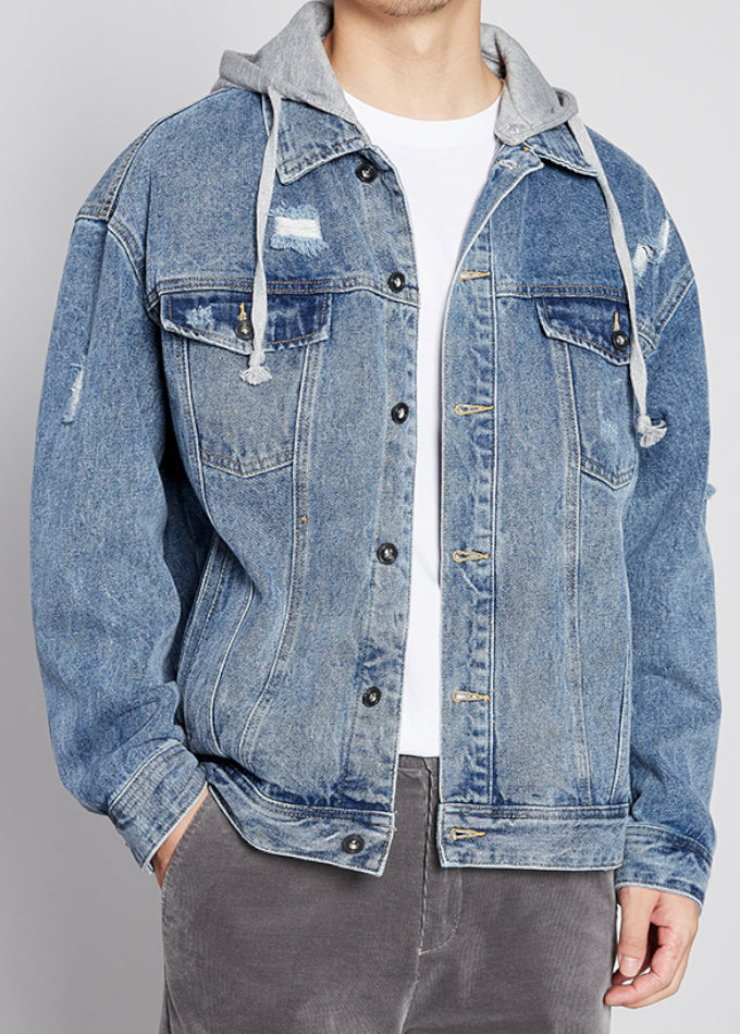 Zi Orca Hoodie Denim Jacket