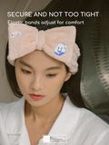 Ziorca Bluemoon Series Embroidered Hairband 10 x 20cm 40g Turban Wrap for Women Korean Style Head Band Shower Spa Make Up Sports Supersoft Woman Cute Hairband towel