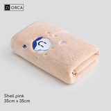 Ziorca BlueMoon Coral Fleece Antibacterial Hand Towel 35 x 35cm 30g absorbent super soft adult bath towel microfiber infant baby friendly