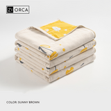 Ziorca BlueMoon Series Pure Cotton Blanket Queen Size 150x200cm 1040g Super Soft Kumot King Size 200x240cm 1600g Thick Breathable Baby Infant Child Beddings