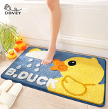 Dovey BDUCK Flock Floor Mat 40 x 60cm Duck Head Bathroom Doorway Water Absorbent Foot Rugs Long Bedroom Non Slip Doormat living room carpet basahan rugs cartoon cute animals design